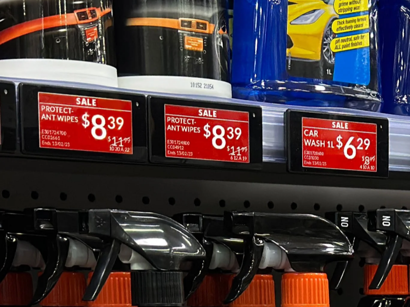 Welke soorte etikette zien besjikbaar veur elektronische planke?