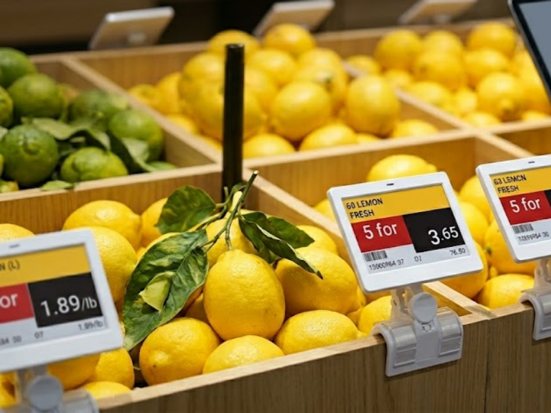 ‘t Etikettelingssysteem vaan de planke in de kruidenierswinkel dat priesfoute...