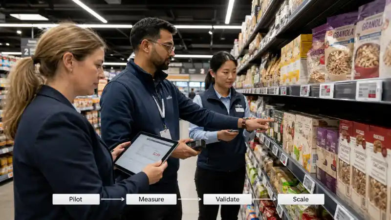 Electronic Shelf Label Pilot Checklist: 12 KPI’s veur Chain-Wide Rollout