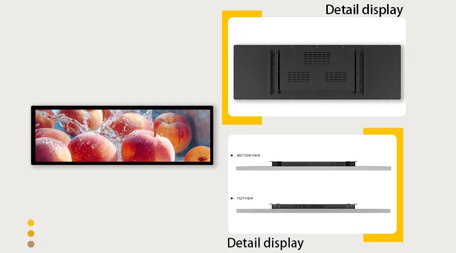 35.5 Inch LCD Bar Display Double Face Screen Manufacturer